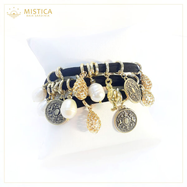 Bracciale cascata di charms