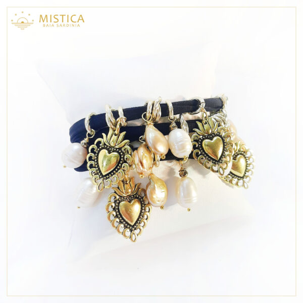 Bracciale cascata di cuori