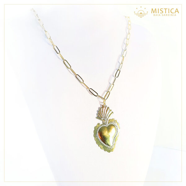 Collana cuore d'oro