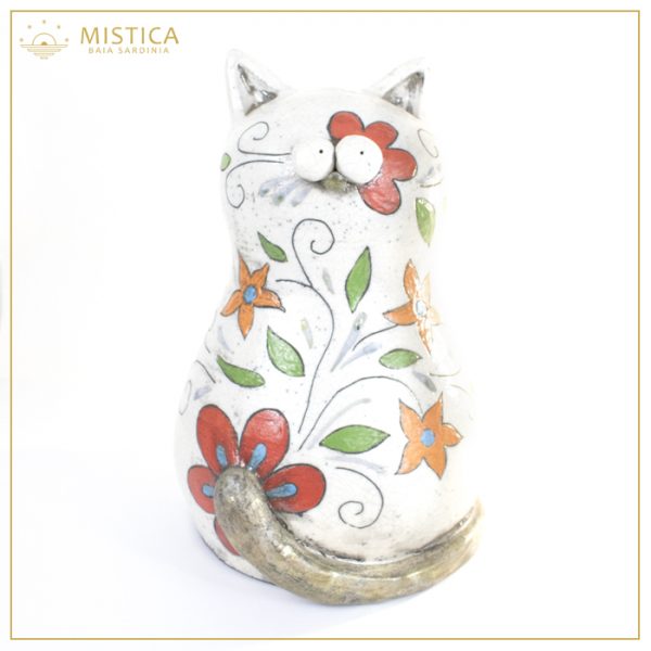 Flora Gatto in Ceramica Artigianale
